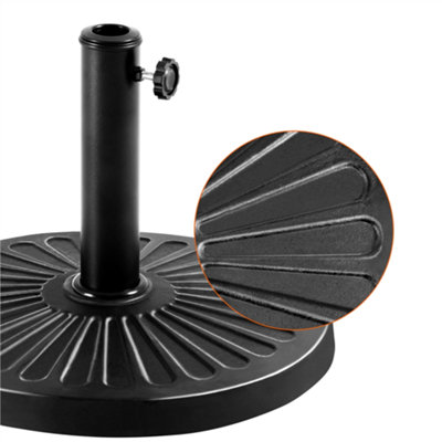 Yaheetech Black 10kg Resin Patio Market Umbrella Base - 8