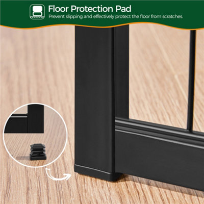 Yaheetech Black 12 Panel Dog Pen Metal Pet Playpen 63x63cm - 8