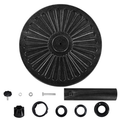 Yaheetech Black 14kg Patio Umbrella Base Stand for 38/48mm Poles - 5