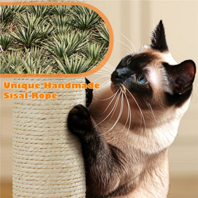 Yaheetech Black 158cm Multilevel Cat Tree Tower with 2 Condos & Scratching Post