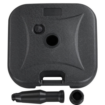 Yaheetech Black 22L Fillable Patio Umbrella Base Stand for 38mm Poles - 4
