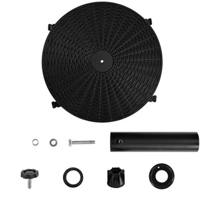 Yaheetech Black 24 kg Umbrella Base Stand with Wheels - 6