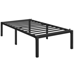 Yaheetech Black 3ft Single Metal Bed Frame with Heavy Duty Steel Slat Support,  36.5 cm