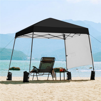 Yaheetech Black 3x3m Pop-up Gazebo with Side Panel - 9
