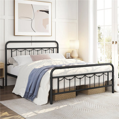 Black vintage hot sale bed frame