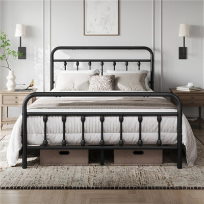 Shabby chic deals metal bed frame