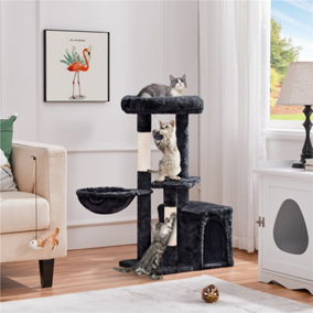 Yaheetech Black 86.5 cm Height Cat Tree with Condo