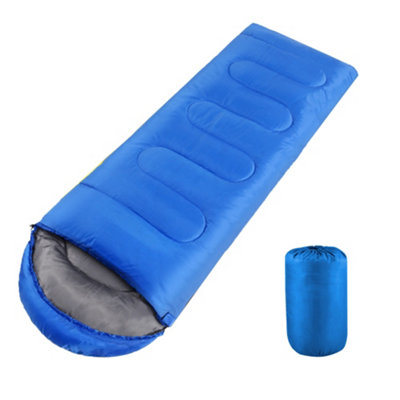 Yaheetech Blue Adult Envelope Sleeping Bag Single Person for 3 Seasons