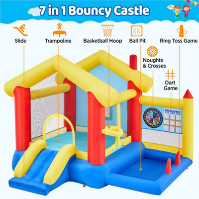 Yaheetech Bouncy Castle with Inflatable Trampoline