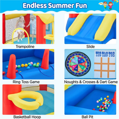 Yaheetech Bouncy Castle with Inflatable Trampoline - 5