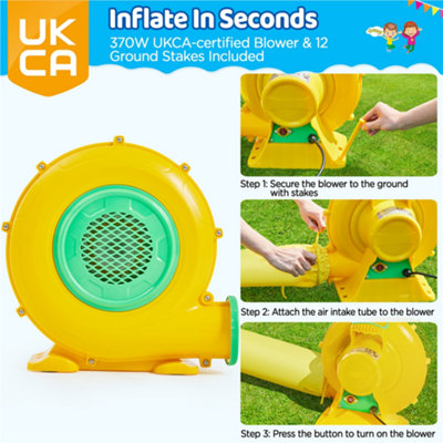 Yaheetech Bouncy Castle with Inflatable Trampoline - 7