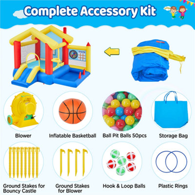 Yaheetech Bouncy Castle with Inflatable Trampoline - 8