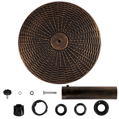 Yaheetech Bronze 10kg Heavy Duty Patio Market Umbrella Base - 4