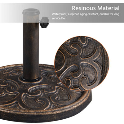 Yaheetech Bronze 10kg Outdoor Umbrella Base - 5