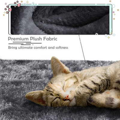 Yaheetech Dark Grey 96.5cm 4-Level Cat Tree Tower with Condo Plush Perch & Scratching Posts