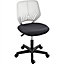 Yaheetech Dark Grey Ergonomic Armless Mesh Office Chair