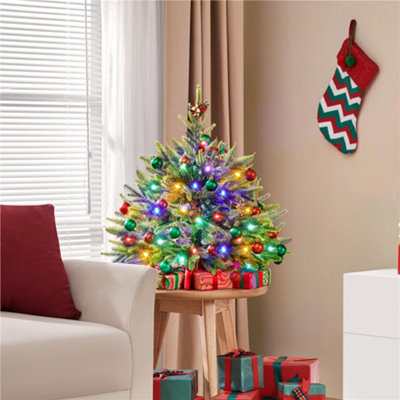 Yaheetech Green 2Ft Mini Artificial Christmas Tree with Cement Base and ...