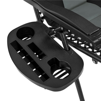 Yaheetech Grey/Black 2pcs Padded Outdoor Zero Gravity Chair - 8