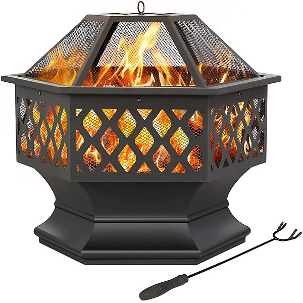 Ktaxon 35 Inch Heavy Duty Outdoor Fireplace Firewood Log Rack w/ Tools and Brackets Ktaxon 35 Inch Heavy Duty Outdoor Fireplace Firewood Log Rack w/ Tools and Brackets