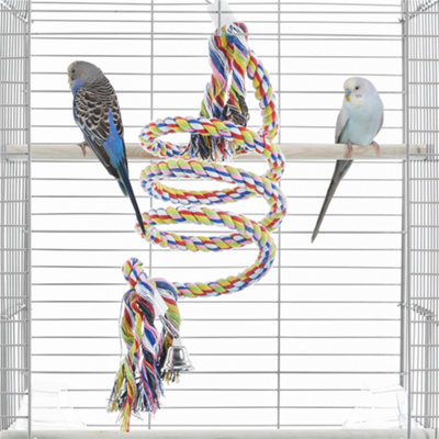 Yaheetech Light Grey Open Top Metal Bird Cage w/ Open Play Top - 8