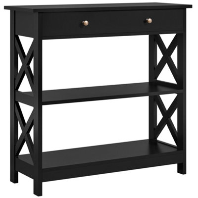 Yaheetech Modern Console Table Entryway Table - Black