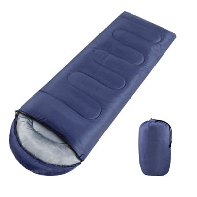 Yaheetech Navy Blue Adult Envelope Sleeping Bag Single Person for 3 Seasons