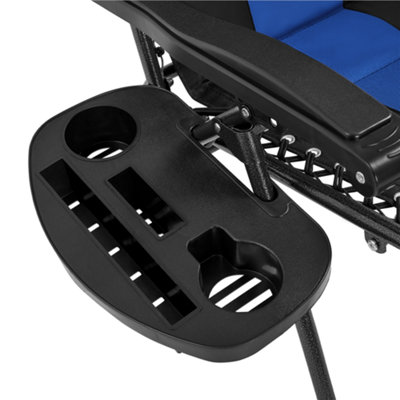 Yaheetech Navy Blue/Black 2pcs Padded Outdoor Zero Gravity Chair - 8
