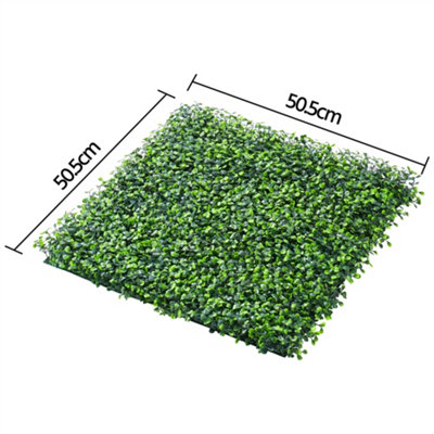 Yaheetech Pack of 6 Artificial Boxwood Panels Green Wall Decor UV Protected Topiary Hedge - 3