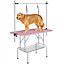 Yaheetech Pink Pet Grooming Table w/Noose Tools Storage Rack