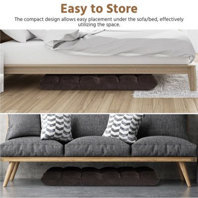 Yaheetech Portable Floor Sofa Chair with Adjustable Positions - Brown