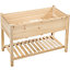 Yaheetech Raised Garden Bed Elevated 2 Tiers Fir Wood Planter Box