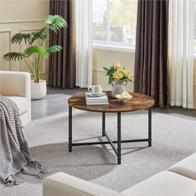 Yaheetech Round Coffee Table Sofa Table for Living Room