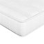 Yaheetech White 3ft Single Mattress Bonnell Spring and Knitted Jacquard Cover, Medium Soft, 90x190x19cm
