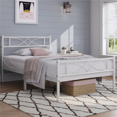 Curved metal bed deals frame