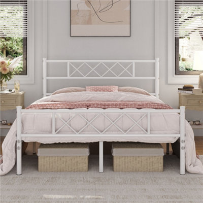 Full size bed on sale frame with footboard