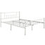 Yaheetech White 5ft King Basic Metal Bed Frame with Headboard and Footboard