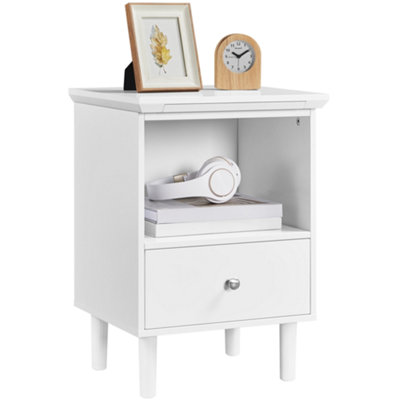 Nightstand with pull out tray discount