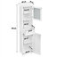 Yaheetech White Freestanding Bathroom Storage Cabinet with Door 1.7m Height