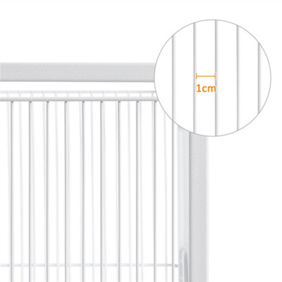Yaheetech White Mobile Metal Bird Cage w/ Detachable Stand Large - 5