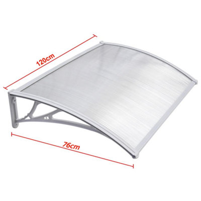 Yaheetech White Outdoor Awning Canopy for Window Front Door Porch - 3