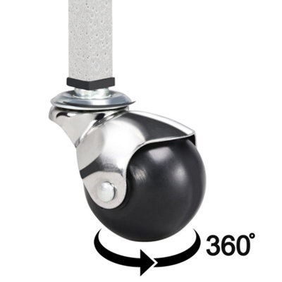 Yaheetech White Rolling Metal Bird Cage with Detachable Stand Large - 6