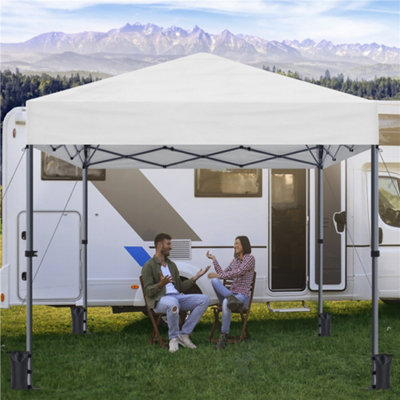 Yaheetech White Waterproof 3 x 3m Pop-up Canopy - 4