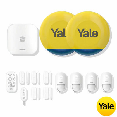 Yale 14-Piece Smart Alarm Kit Motion & Door Sensors, Outdoor Sirens ...