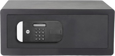 Yale 26.9L Premium High Security Motorised Laptop Safe Digital Safe with LCD Keypad,Anti Drill Protection & Bitted Override Key
