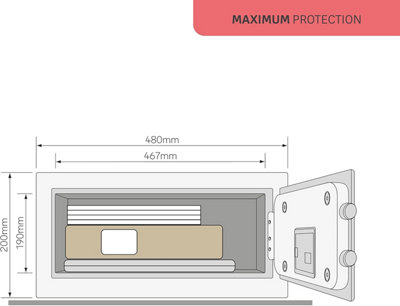 Yale 26.9L Premium High Security Motorised Laptop Safe Digital Safe ...