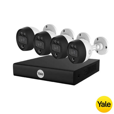 Yale 4 Camera Smart Motion CCTV Kit YSV-4CSMD-8CK Full HD, 1TB XVR, Human & Vehicle Detection, 30m Night Vision, PIR Dual Tech
