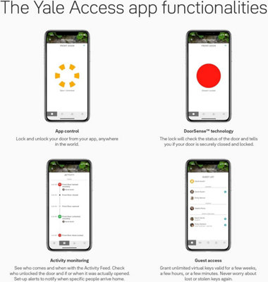Yale Access Module & Connect Wi-Fi Bridge with DoorSense Remote Access, Smartphone Control & Smart Lock Integration Works