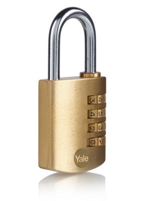 Yale Brass Combination Padlock 40mm - Y150B/40/130/1