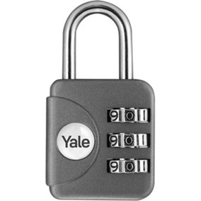 Yale - Combination Padlock in Grey - YP1/28/121/1G