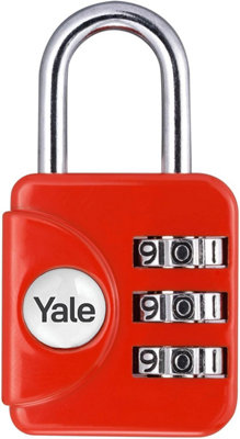 Yale - Combination Padlock in Red - YP1/28/121/1R